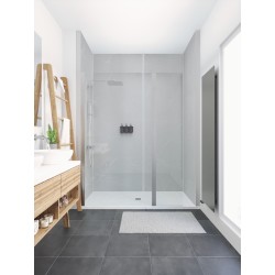 Panneau RELIEF Marbre gris clair 2500x1150x63mm, 1pc/carton