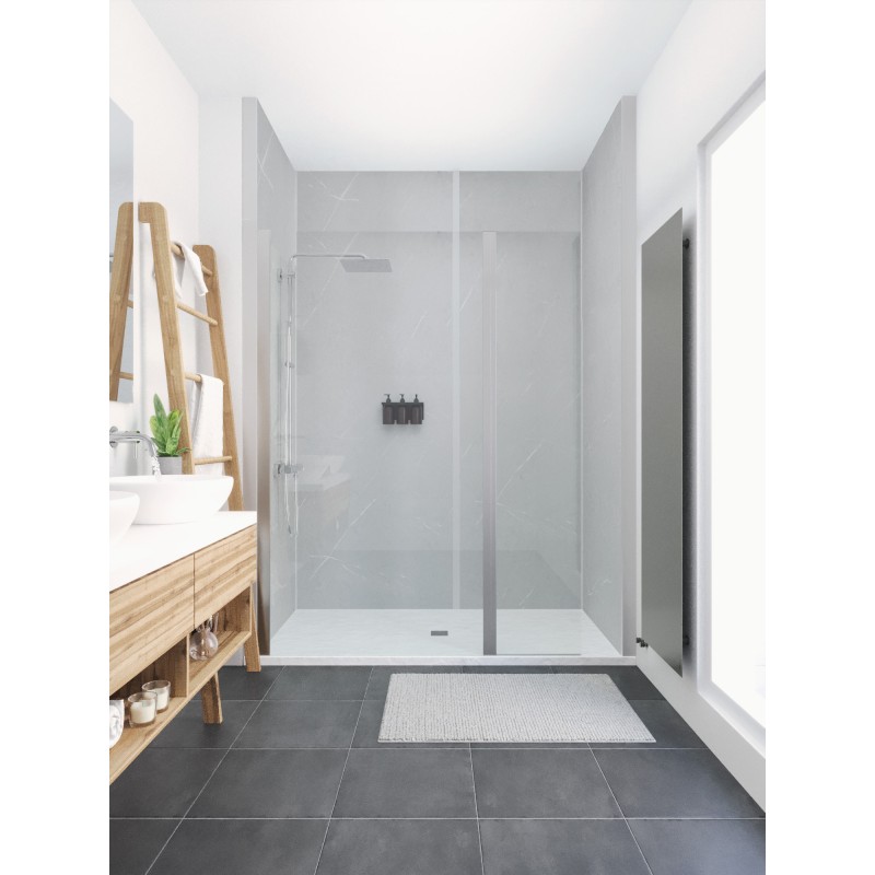 Panneau RELIEF Marbre gris clair 2500x1150x63mm, 1pc/carton