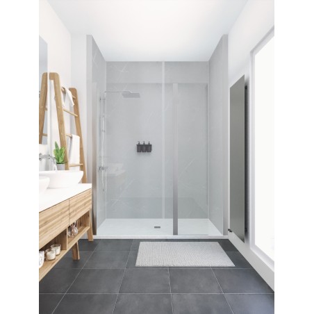 Panneau RELIEF Marbre gris clair 2500x1150x63mm, 1pc/carton