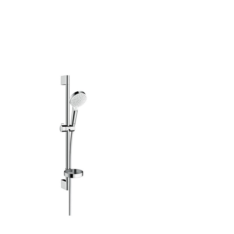 HG Crometta Set de douche Vario avec barre Unica'Croma 65 cm et porte-savon chrome